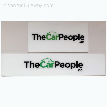 Targa decorativa per auto in plastica personalizzata
